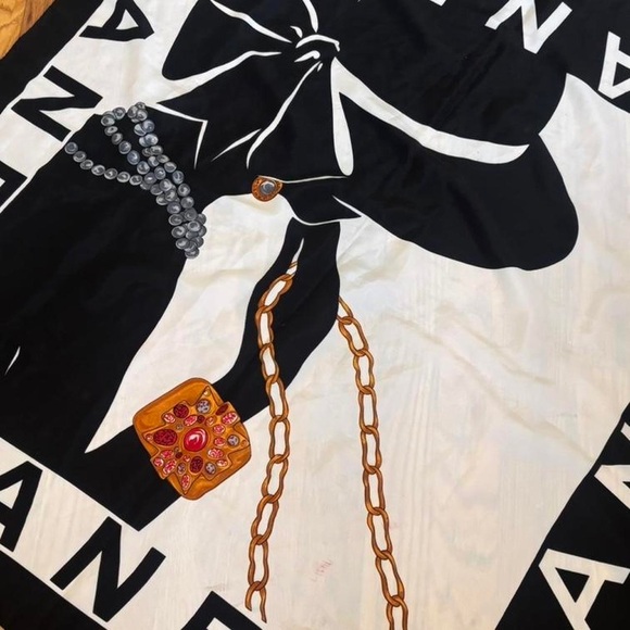 CHANEL Accessories - CHANEL Silk Scarf  Accents